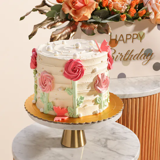 Floward Rose Cake | Dreamy Rose Bag