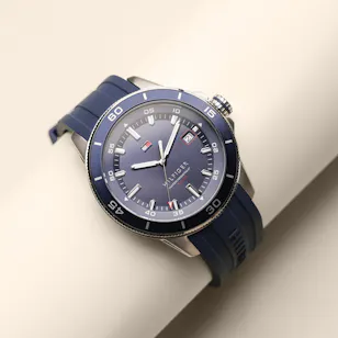 Tommy Hilfiger Blue Silicone Chronograph Men’s Watch Tommy Hilfiger Blue Silicone Chronograph Men’s Watch