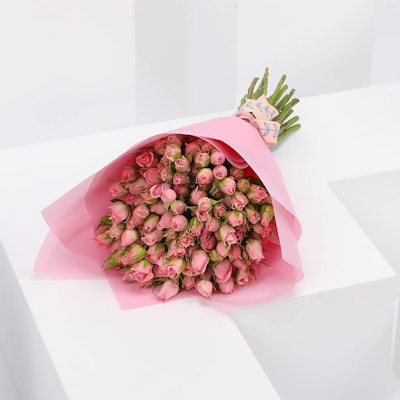Pink Baby Roses | Pink wrap