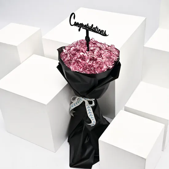 35 carnation bouquet | graduation collection