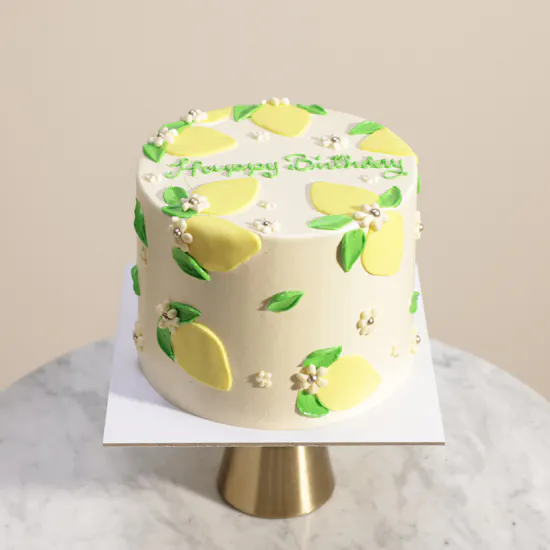 Floward Lemon Portrait Birthday Cake