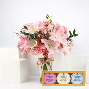 Charbonnel et Walker Truffle Trio | Pretty in Pink Bouquet Charbonnel et Walker Truffle Trio | Pretty in Pink Bouquet