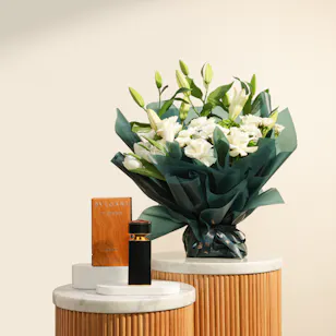 Bvlgari Le Gemme Ambero EDP for Men | Silent Power Flowers Bouquet