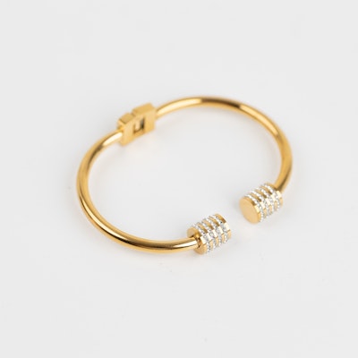 Incanto Studded Gold Plated Zircon Bracelet 