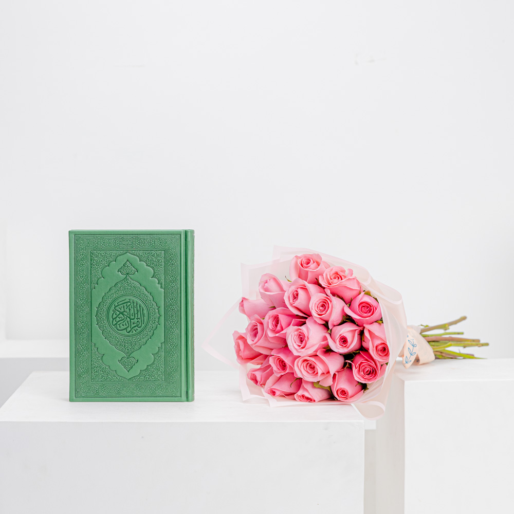 Green Quran from Tip Of The Day | Rose Bouquet