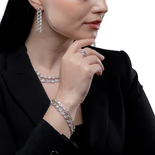 Luxury Silver Alvira Set