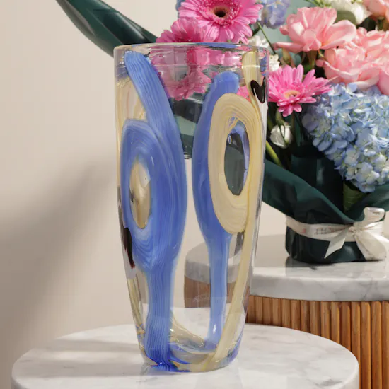 Belavida Murano Eye Sand Alula Eye Vase | Dreamy Delicacy Flowers Bouquet