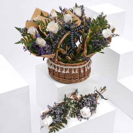 Elegant Flowers Basket