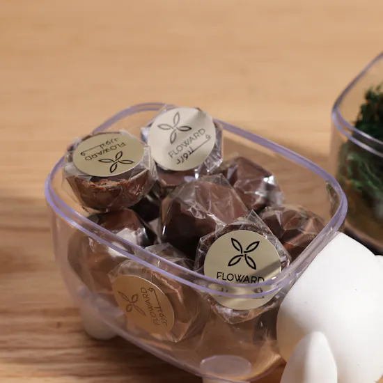 Floward Caramel Chocolate | Preserved Red Rose