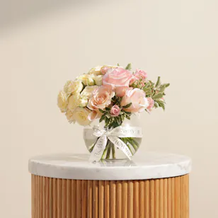 Shiny Flowers Vase
