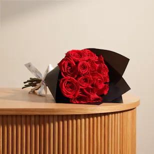 Embrace Red Roses Bouquet | 15 Flowers