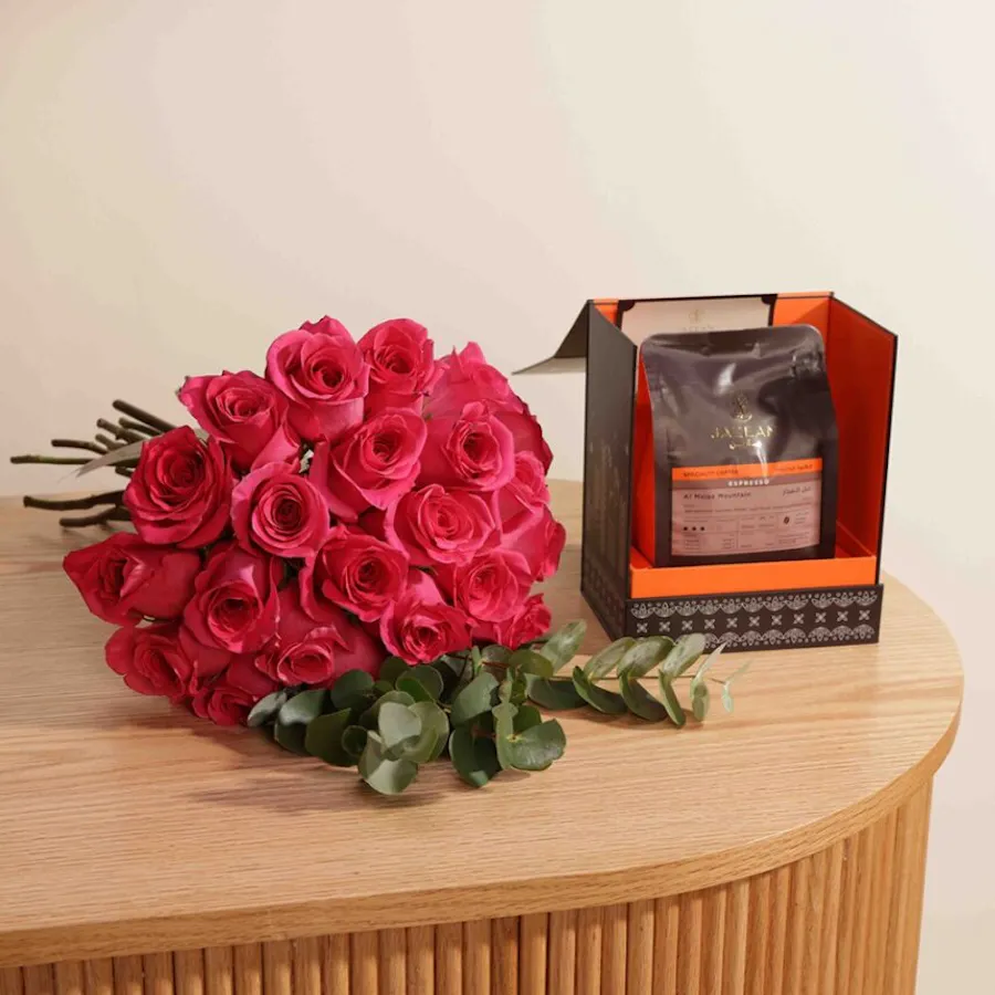 Jazean Al Majaz Mountain Coffe | Fuchsia Roses 1