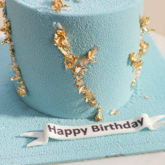 Floward Happy Birthday Blue Violet Cake