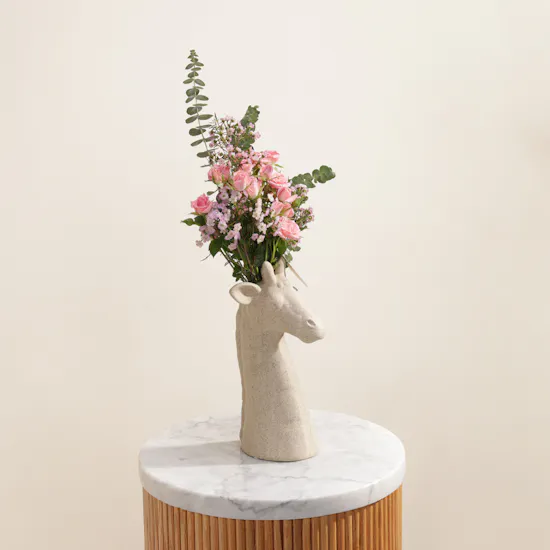 Garden Bloon Pink Baby Rose Flowe Vase