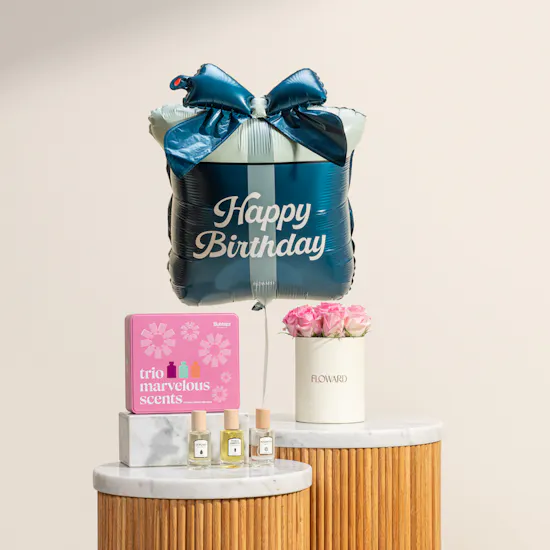 Bubblzz Trio Marvelous Scents Dreamy Minis Collection | Cheerful Beginnings Flowers and Balloon