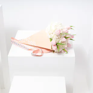 Pink Tulips Cone