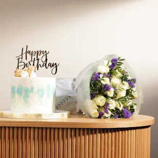 Cake Boutique Birthday Cake | Rose Bouquet