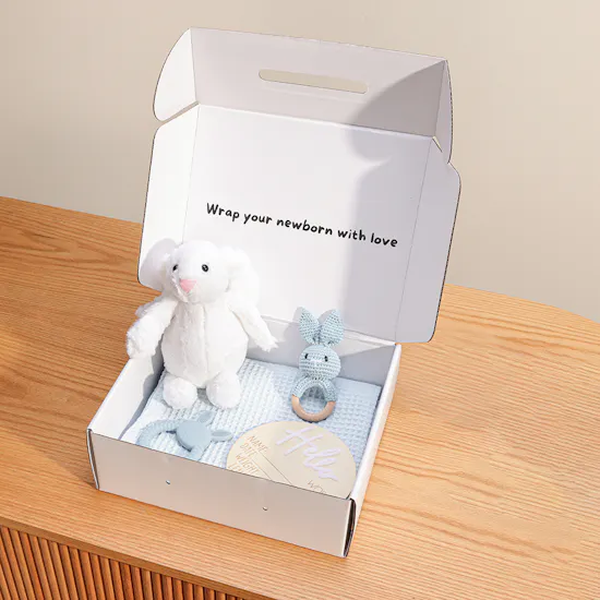 Cozy Bunny Newborn Blue Giftset