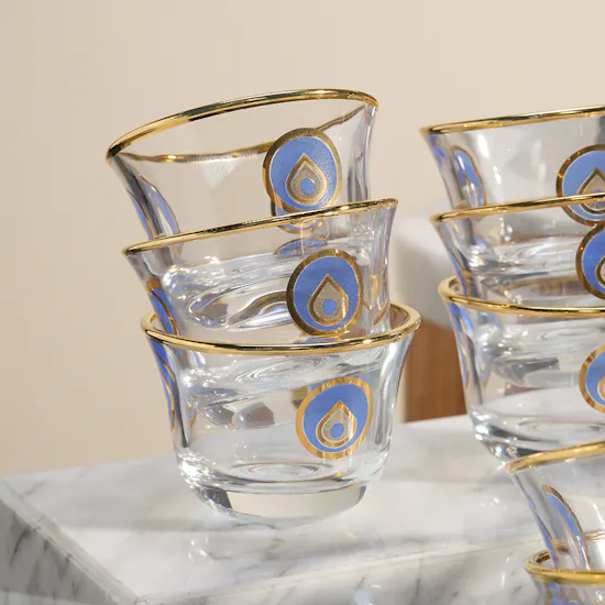 Dimlaj Charm Glass Cawa Cup Set