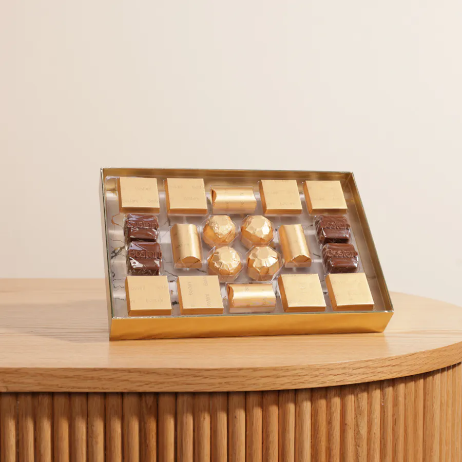 Bostani Green Leathered Small Chocolate Box  2