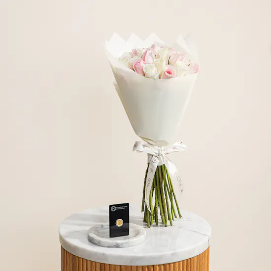 BTC King George Gold Coin | Golden Sentiment Flowers