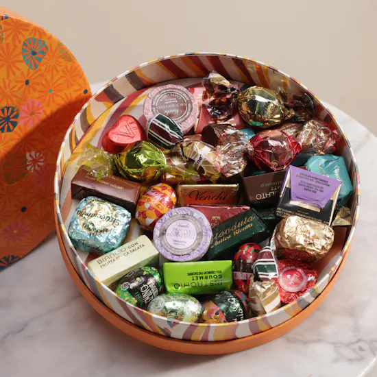 Venchi Murrine Medium Assorted Chocolates Orange Hamper