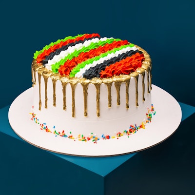 UAE flag drip cake By Mister baker