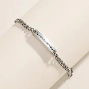 Emporio Armani Stainless Steel ID Men’s Bracelet