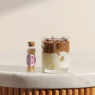 Done By SHK Small Spanish Latte Candle