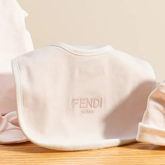 Fendi Pink Newborn Baby Girl Set