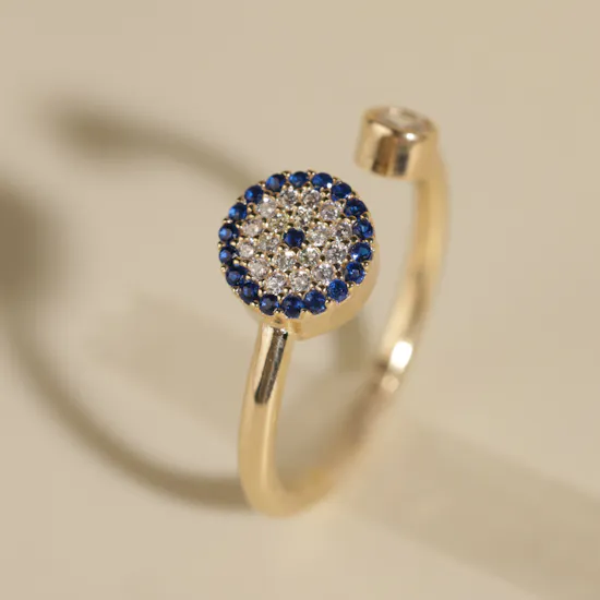Zia Ring and Bracelet Evil Eye Set | Garden Flower Vase
