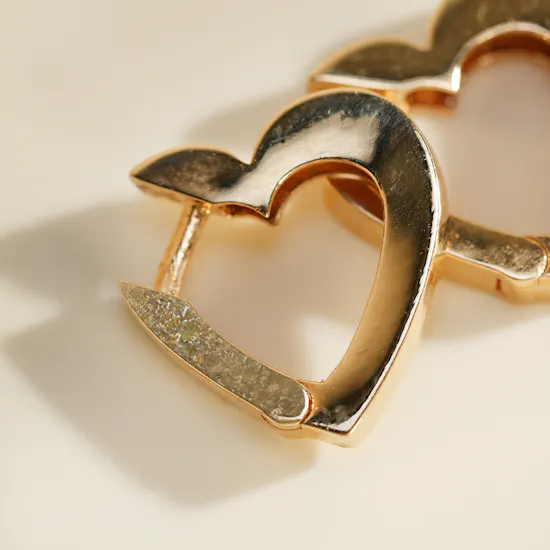 Baby Chic by Izmirain Heart Hoop Babies Earrings