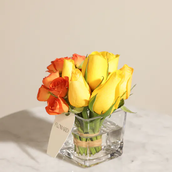 Shinny Flowers Vase