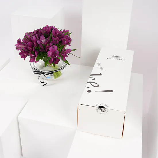 Laviviane Tiramisu Bites | Alstroemeria Vase