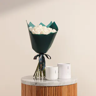 Mubkhar California Gold Scented Candle | Magical Flowers Bouquet 