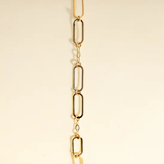 Miss L' Rectangle Chain Bracelet