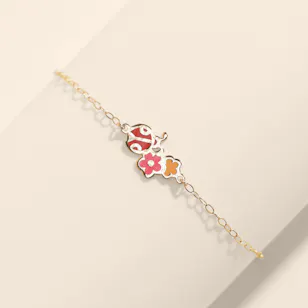 Miss L' by L'azurde Ladybug Chain Kids Bracelet Miss L' by L'azurde Ladybug Chain Kids Bracelet