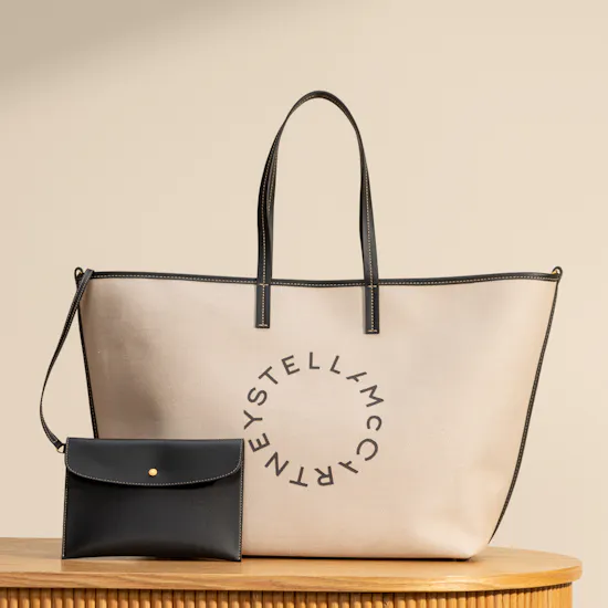 Stella McCartney H&M Large Canvas Tote Bag with Charm