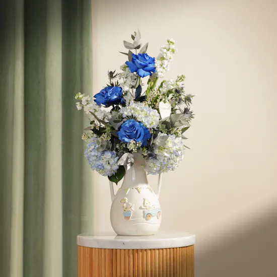 Keramos Studio Baby Boy Joy Flower Vase