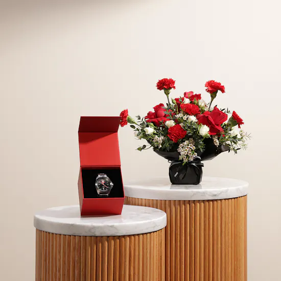 Hugo Men's Grey Watch | Blossoming Flowers