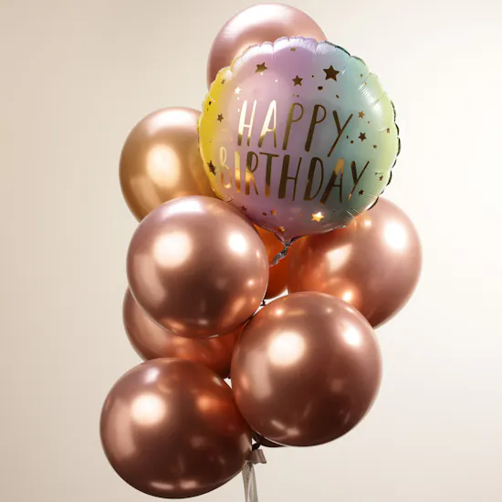 Soft Teddy Bear Large | Happy Birthday Balloons