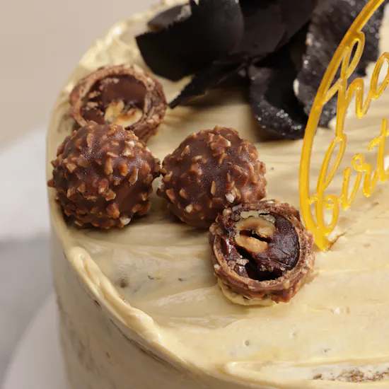 Floward Ferrero Crunchy Chocolate Coffee Birthday Cake