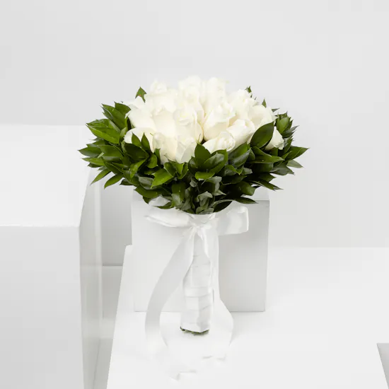 Wedding White Roses | 30 Roses
