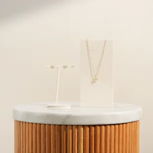 Pandora Pavé Circle & Pearl Stud Earrings and Necklace Set