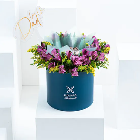 Father's Day Chocolates | Purple Flowers