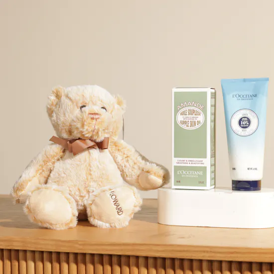 L'Occitane Shea Almond Duo Skincare Set | Floward Teddy Bear Toy