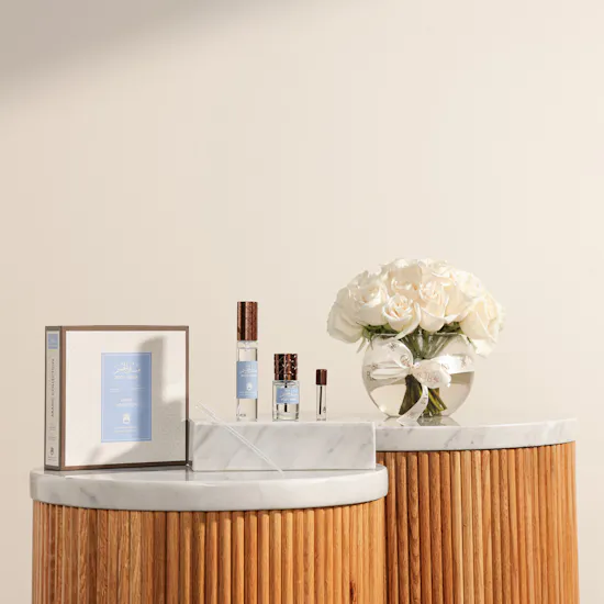 Abdul Samad Al Qurashi Body Musk Perfume Set | Charming Flowers Vase