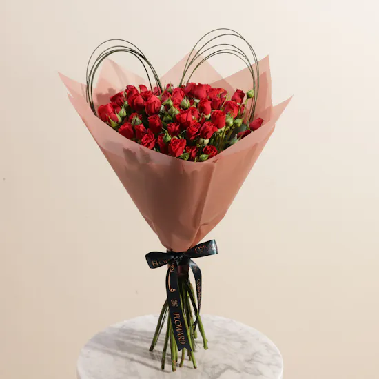 Timeless Red Baby Roses Bouquet