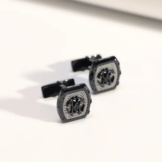 Roberto Cavalli Black and Gun Cufflinks