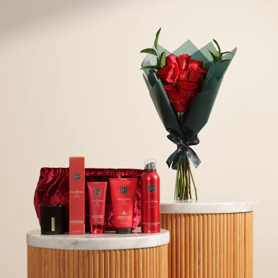 Rituals The Ritual of Ayurveda Large Gift Set | Glowy Red Flowers